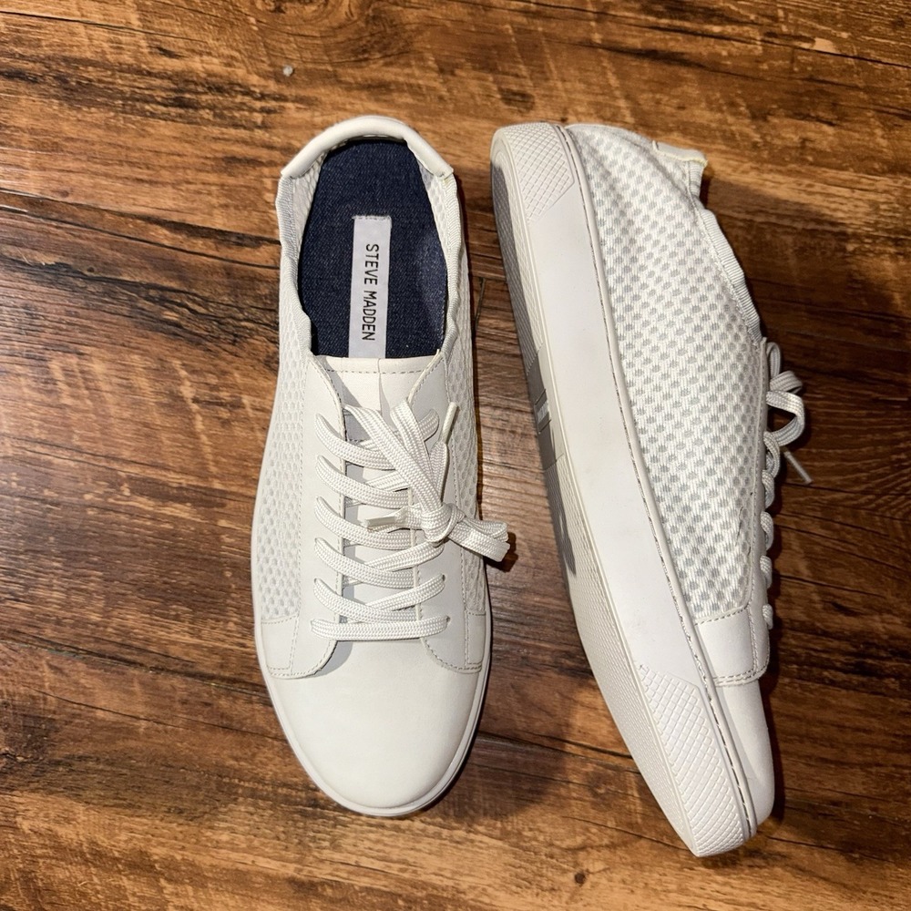 Steve Madden Grey‎ Mesh Lace Up Sneakers Women's Size 9 NEW